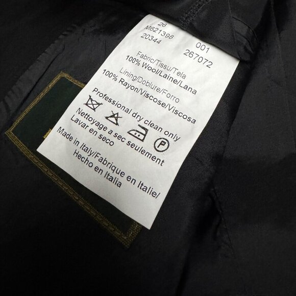 PRINCIPE Italian Wool Luxury Pinstripe 2-Piece Business Blazer SUIT 40R / Medium - Picture 9 of 10